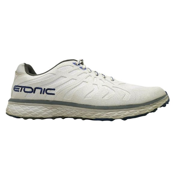 Etonic Rock Bottom White Leather Lace Up Spikeless Golf Shoes Men's 11.5 D - Picture 1 of 11